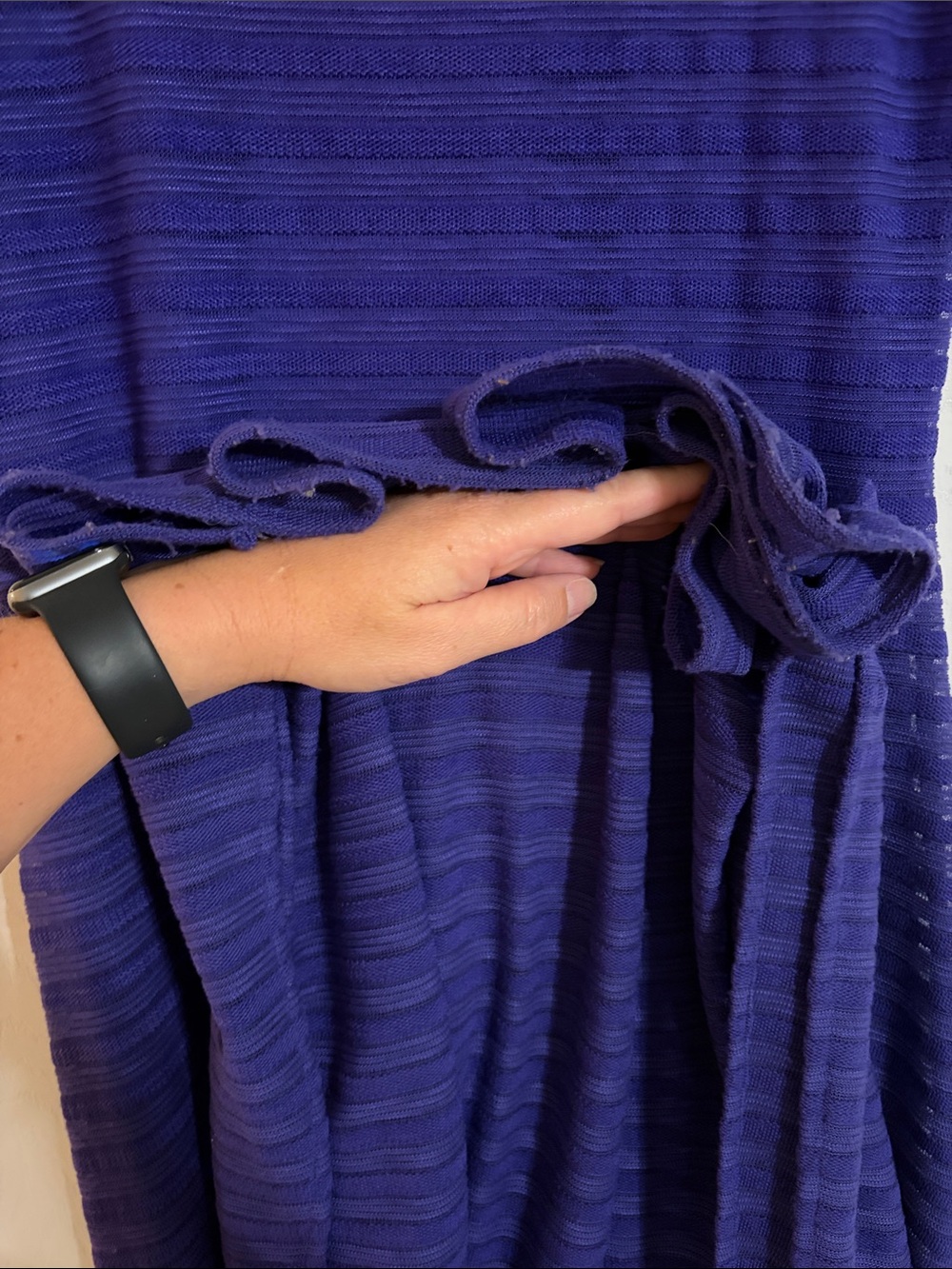 Lilly Pulitzer Ramsey Grape Purple Illusion Stripe Maxi Dress - Size L - Picture 10 of 10